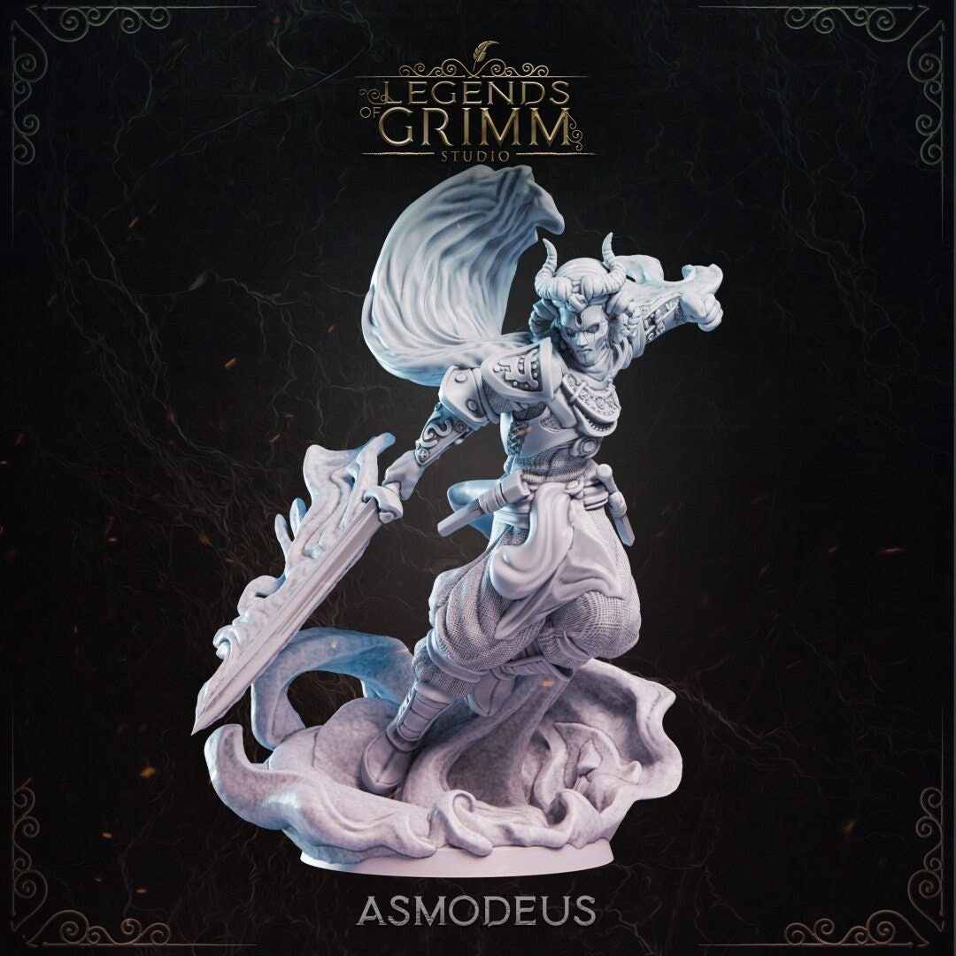 Asmodeus Miniature (5 Variations) - Legend of Grimm - 28mm / 32mm / 36mm
